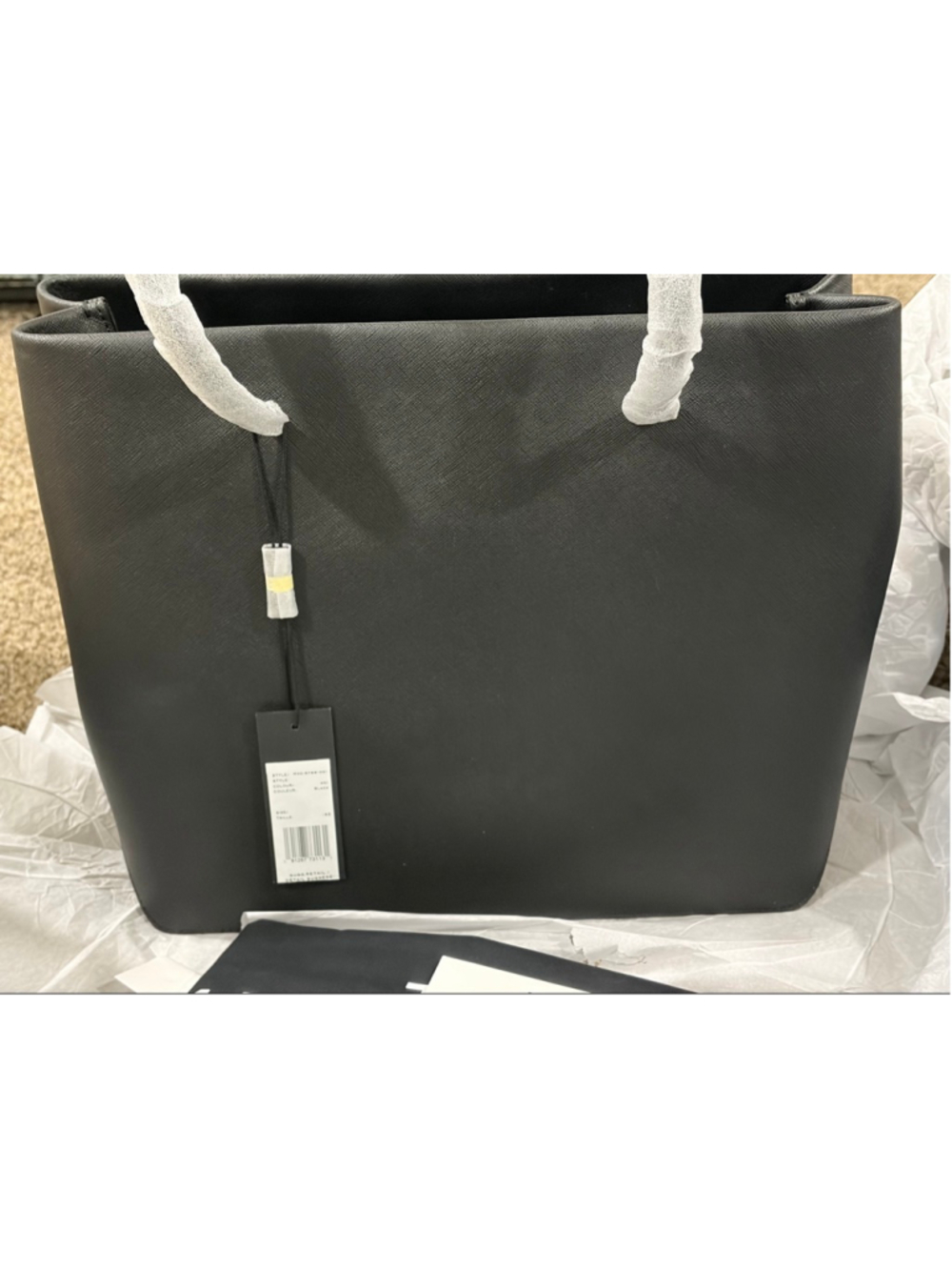 NWT Marc Jacobs Logo Shopper East-West Tote Bag in Black - Picture 6 of 13